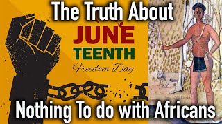 The Truth About Juneteenth // The Highjack of American Indian History by Pan Africans / Karankawa