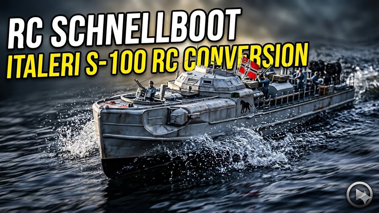 Italeri German Schnellboot S-100 (1/35) RC Conversion - YouTube