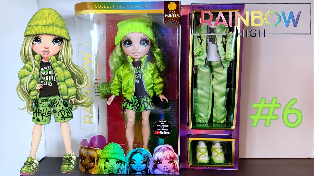 Rainbow high Poupée Fantastic Fashion Jade Vert