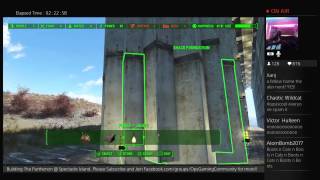 Fallout 4 Advanced Building Parthenon Part 5 LiveStream