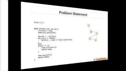 L26 : Finding  & printing cycle  | Graph Theory Part 1  | Code official