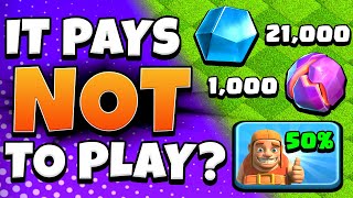 The Rewards for NOT Playing Clash of Clans are Mindblowing!