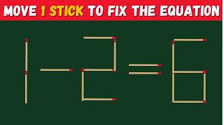 Move 1 Stick To Fix The Equation🔥 Matchstick Puzzle🚀 screenshot 2