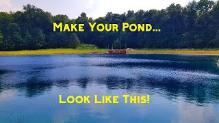 Pond Algae Prevention & Control - Our Pond Looks BEAUTIFUL! - Copper Sulfate, Pond Dye and Aeration