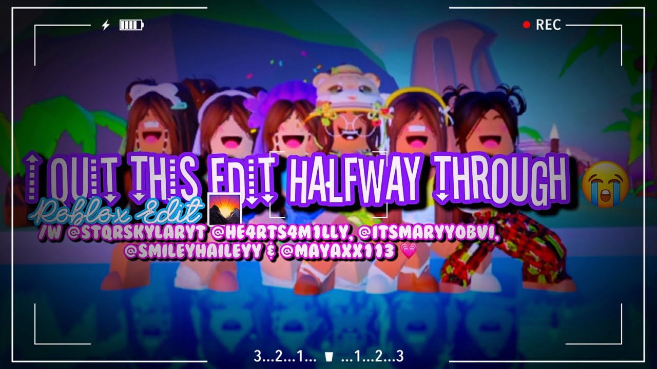I Quit This Edit Halfway Through 😭 || Roblox Edit 🌄 || 💗 - YouTube