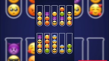 Emoji Sort - Puzzle Games All Levels GamePlay Android IOS (Level 21 - 22)