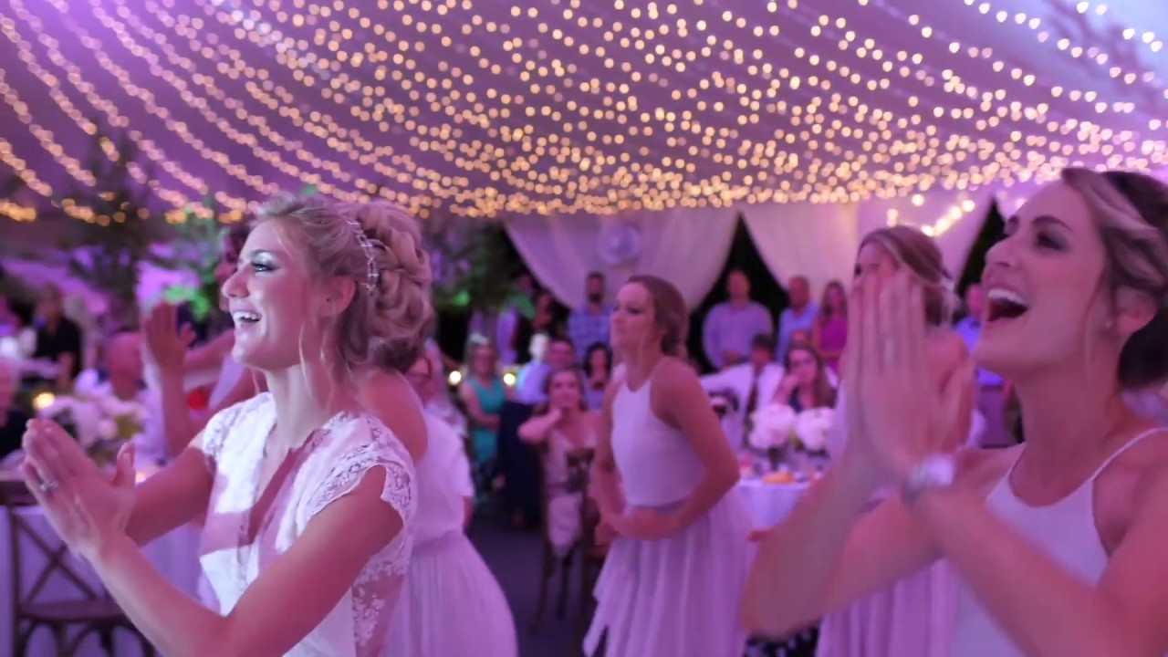 Surprise Choreographed Bride and Bridesmaids Dance