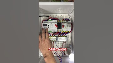 Tủ ATS tự động đảo nguồn 2 công tơ điện và át đảo máy phát điện