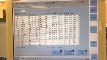Choosing which reagents to remove before QC and Calibrations for the Cobas 6000