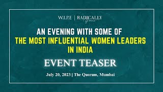 An Evening with some of the most influential women leaders in India - Event Teaser
