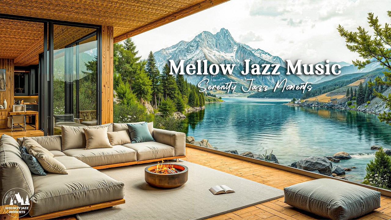 Mellow Jazz Music To Enjoy A Peaceful Day - February Jazz In A Relaxing Balcony Space By The Lake