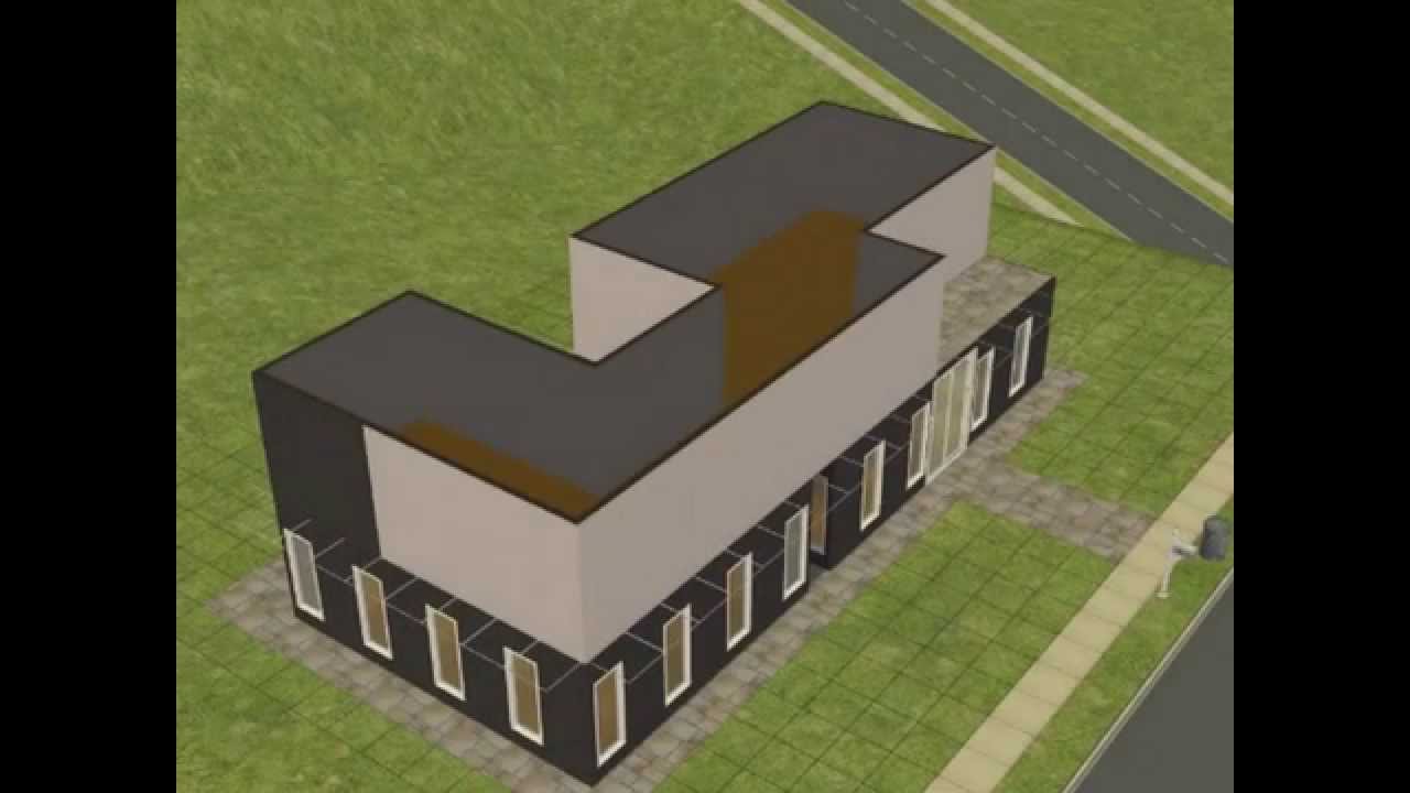 Construire une maison moderne dans LES SIMS 2 - YouTube