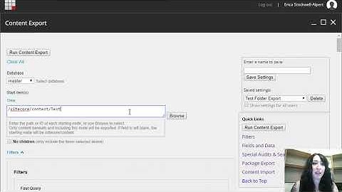 Content Export Tool for Sitecore: Using the Import and Package Export features