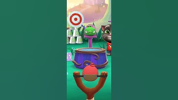 Tom is playing the catapult game #talkingtom #catapults #games