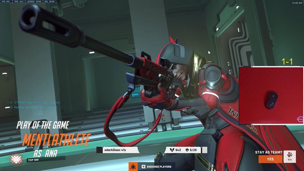 POTG with ANA! Gale INSANE TOP 500 Ana Overwatch 2 Season 3 Gameplay