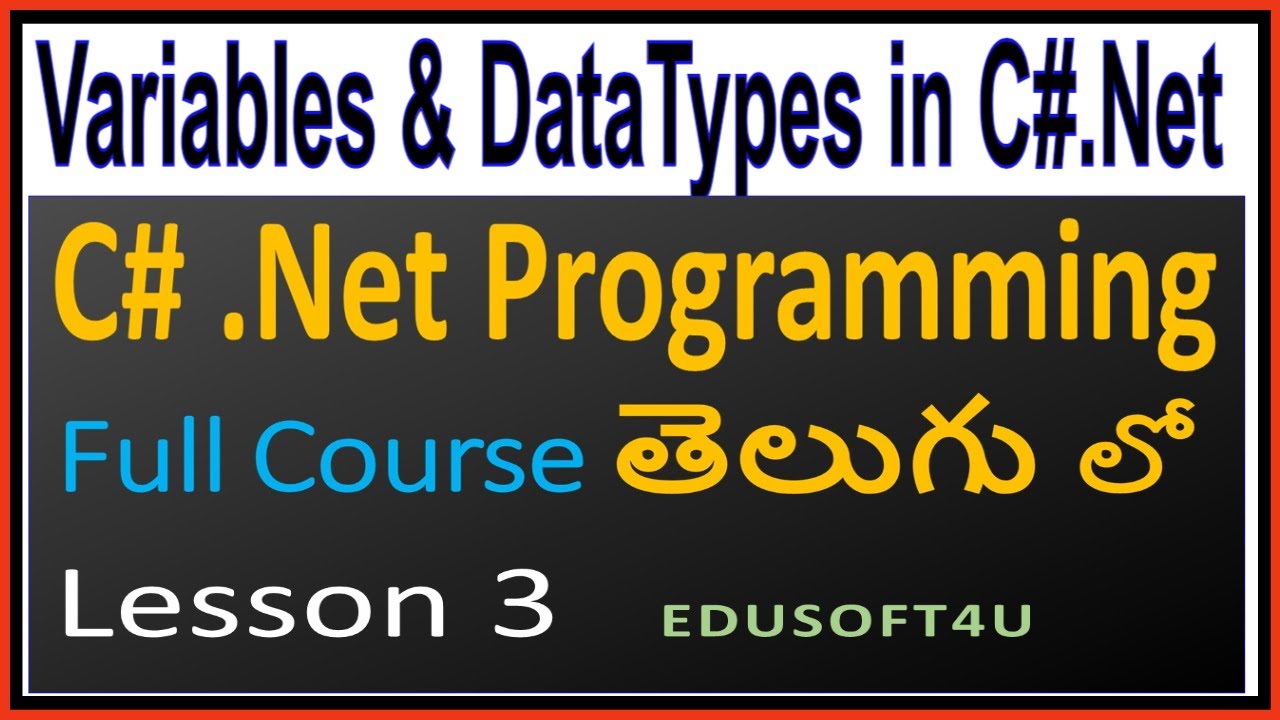 Datatypes and variables in C#.Net with examples - C#.Net Complete ...