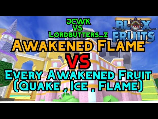 Blox Fruits: FULL AWAKENING PVP! ICE VS FLAME VS QUAKE! (ROBLOX) 