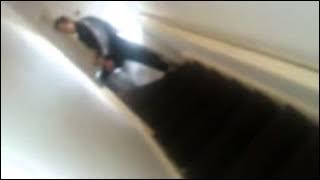 Angry man in the bath