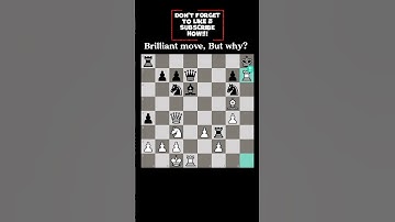 Brilliant move, But why? Can you Explain? #chess #brilliant#checkmate