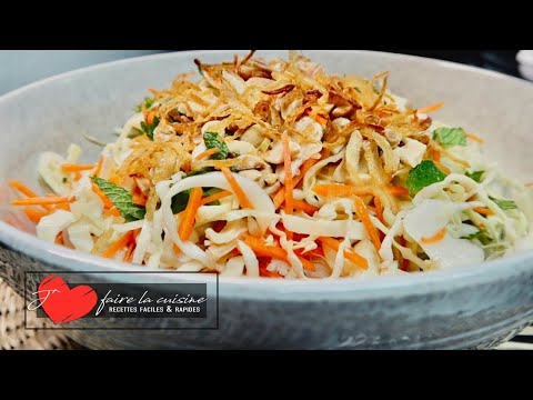 Vidéo: Salade Asiatique Au Poulet Et Graines De Sésame