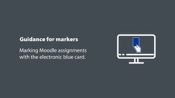 Marking Moodle assignments with the blue card
