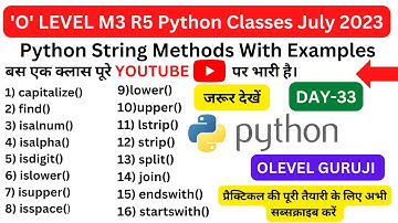 15+ Python String methods With Examples || Python String Built-in Functions | Python for Beginners