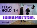  texas hold em dance  beyonc  tiktok beginner dance tutorial backview  stepbystep 