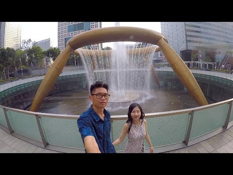 เดินเที่ยวชม น้ําพุแห่งความมั่งคั่ง สิงคโปร์ Fountain of Wealth Singapore