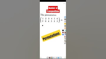 Number of Transposition (Permutation) #shorttricks #shorts #transposition #permutations #mathstricks