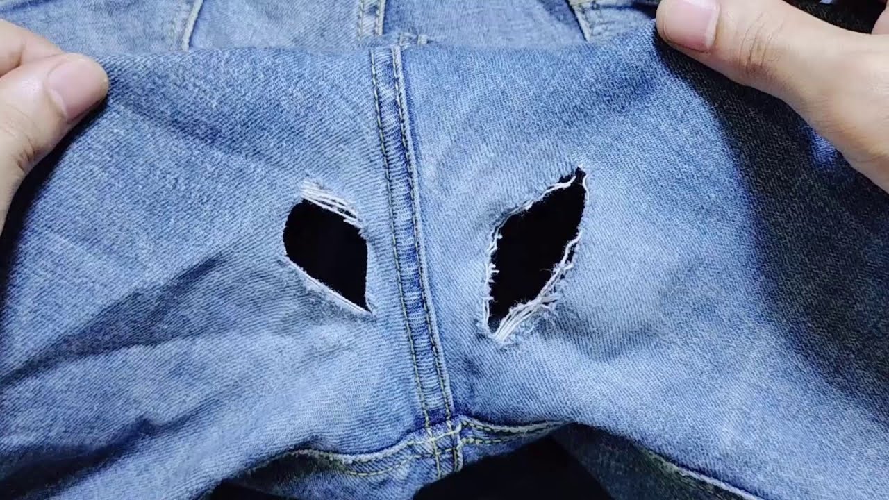 A magic solution to fix holes on jeans between the legs once and for ...