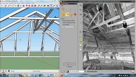 Semiautomatic feature recognition with Realworks and SketchUp