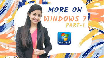 Class 6th  Chapter 3 || More on Windows 7 || Part -1