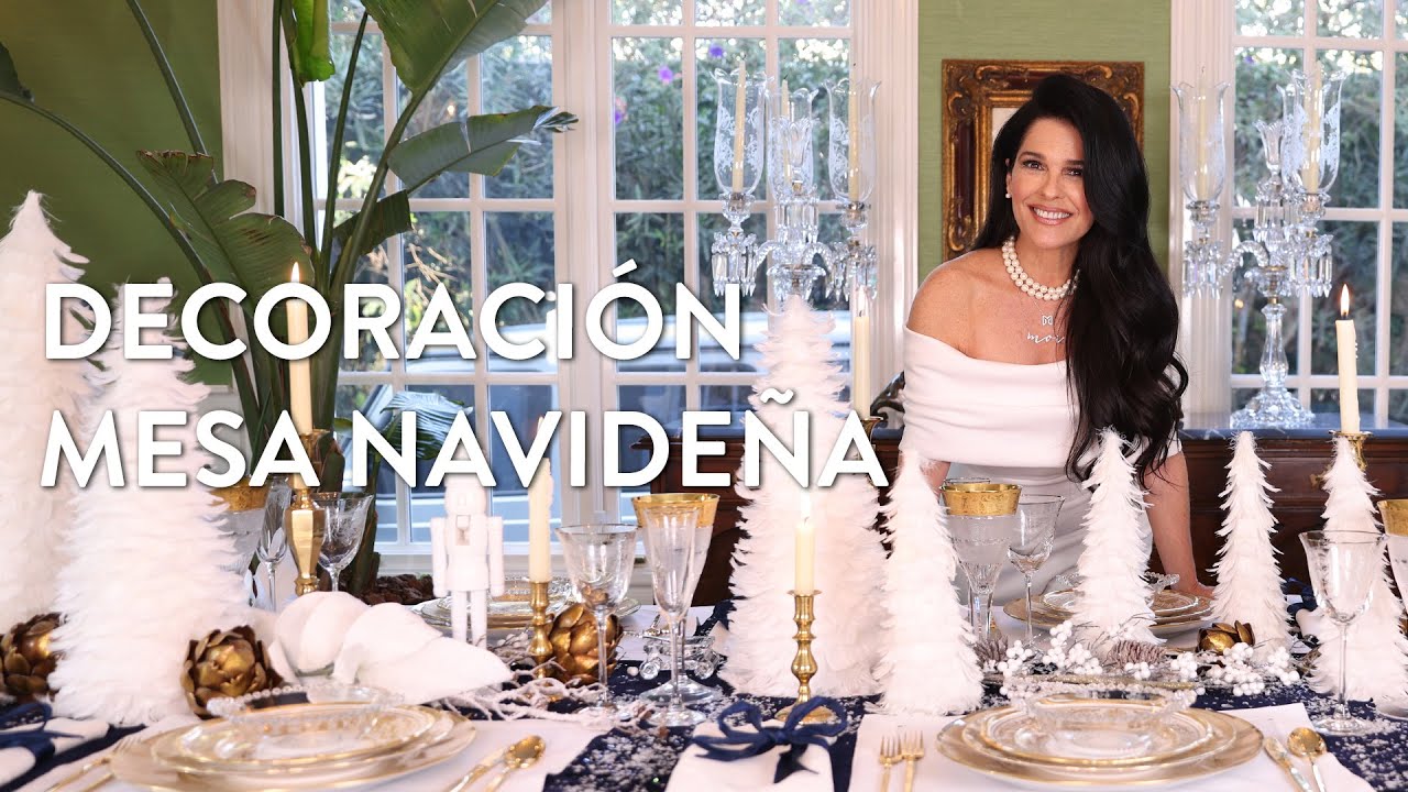 Decoración mesa navideña| Martha Debayle