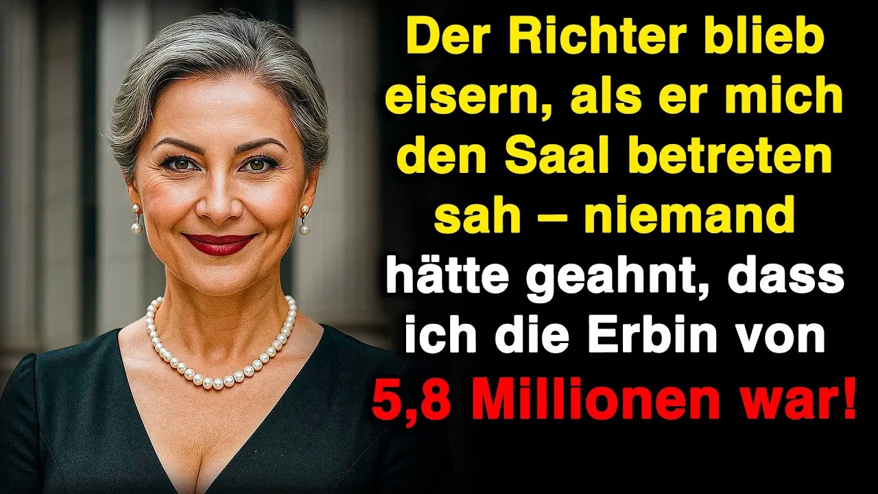 Der Richter erstarrte, als er mich sah – niemand wusste, dass ich die Erbin von 5,8 Millionen w