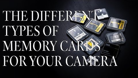 The Different Types of Memory Cards for Your Camera