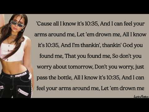 Tiësto & Tate McRae - 10:35 (lyrics)