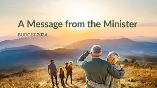 Budget 2024 - Message from the Minister