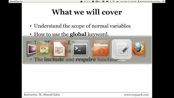PHP: Variable Scope & Constants [Urdu - اردو]