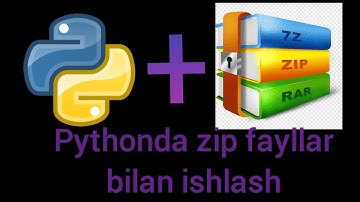 Python | Zip fayllar bilan ishlash | @InviProgUz | Pythonda zipfayllar