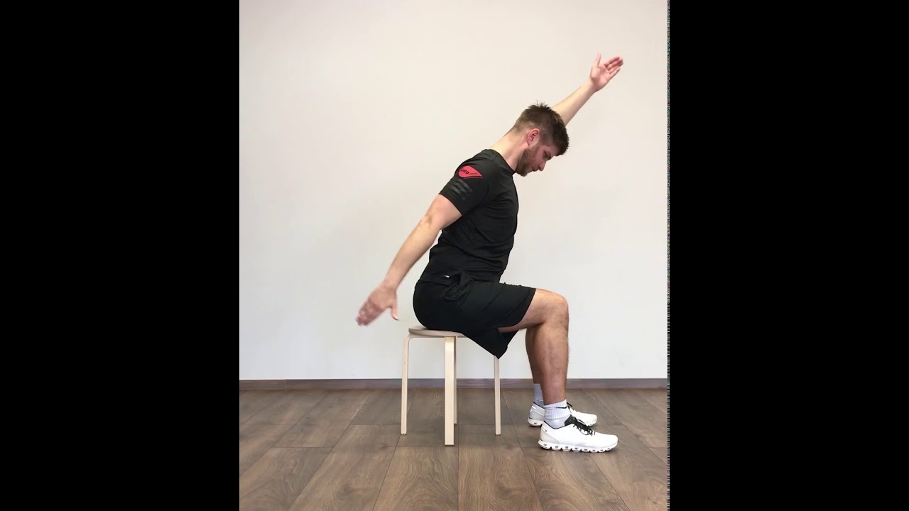 Hockergymnastik mit Matthias