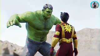 Shaktiman vs. Hulk - Animation Fight