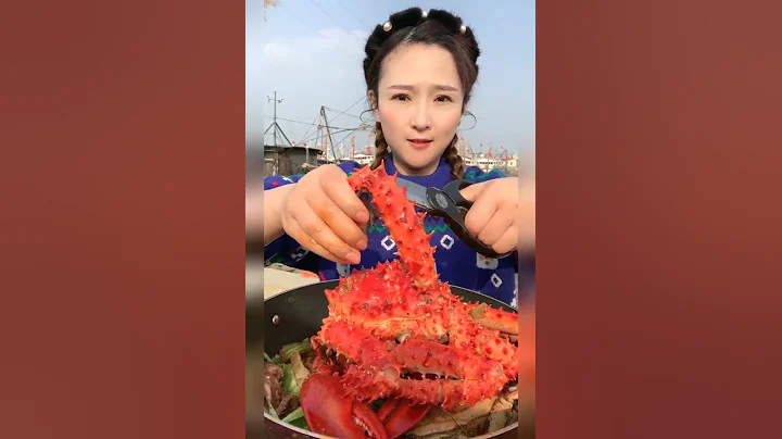 ASMR (COOKING & EATING)SPICY SEAFOOD(CRAB, SCALLOP, ABALONE, OCTOPUS, SHRIMP, SQUID, ENOKI MUSHROOM)