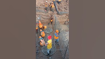 Pile cap rebar work #shorts #construction #building #civilengineering