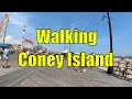 ⁴ᴷ Walking Tour of Coney Island Beach & Boardwalk, Brooklyn, NYC (Memorial Day Weekend)