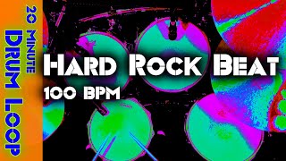 Hard Rock Drum Loop 100 BPM [20 Minute Drum Loop] 9/24/20