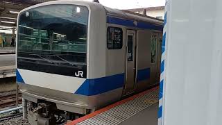 JR東日本E531系0番台水カツK458編成+水カツK403編成始発電車383M常磐線快速勝田行き上野駅(JJ01)15時13分発車