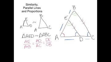 Similarity, Parallel Lines and Proportions