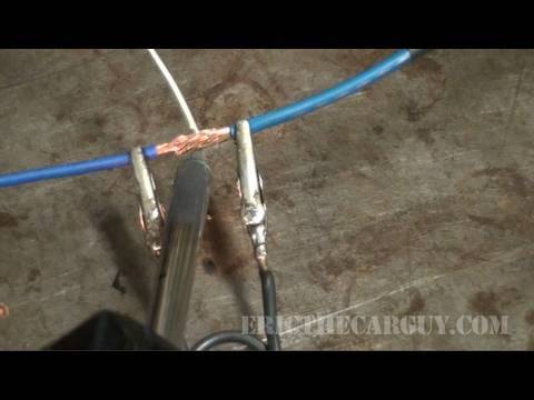 How To Solder Wires Together (Sort of) - EricTheCarGuy - YouTube