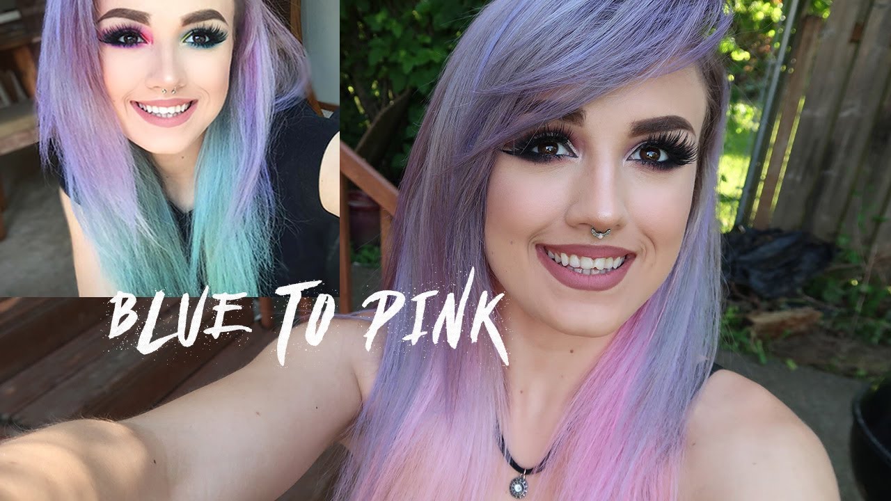 2. Blue to Pink Hair Transformation - wide 3