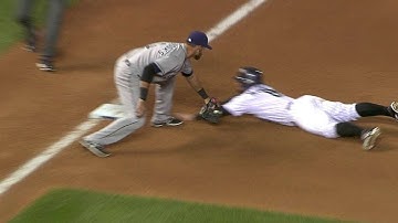 SD@COL: Alonso throws out McKenry at third base